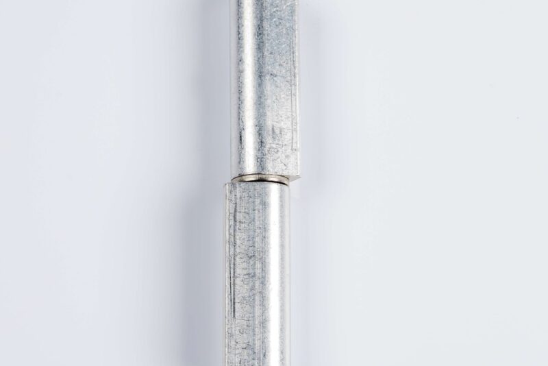 Weld-on bullet hinge 120 aluminium