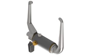 Door toggle stainless steel polished c/w steel bush 93
