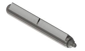 Weld-on bullet hinge 120mm st. st.-304 + lubrication nipple
