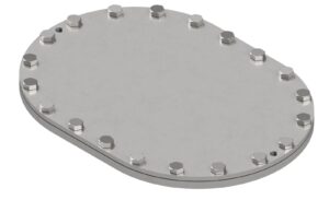 Manhole A oval stainless steel