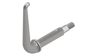 Handle with axle 93mm stainless steel polished
